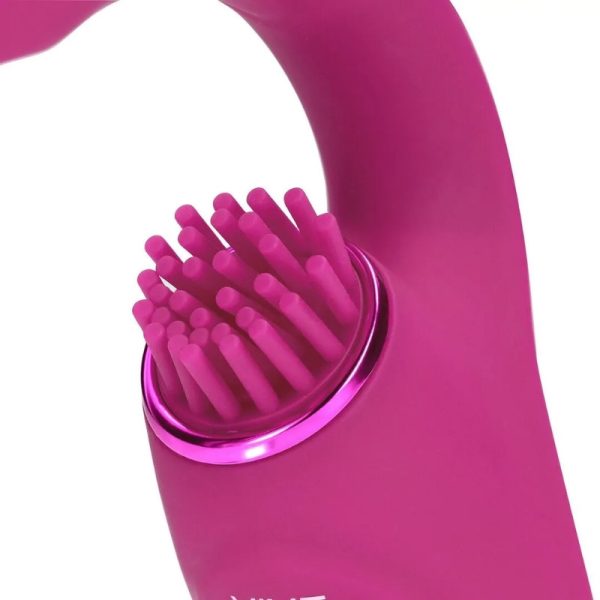 Vive Gen - Triple Motor G-Spot Vibrator with Pulse Wave and Vibrating Bristles Pink