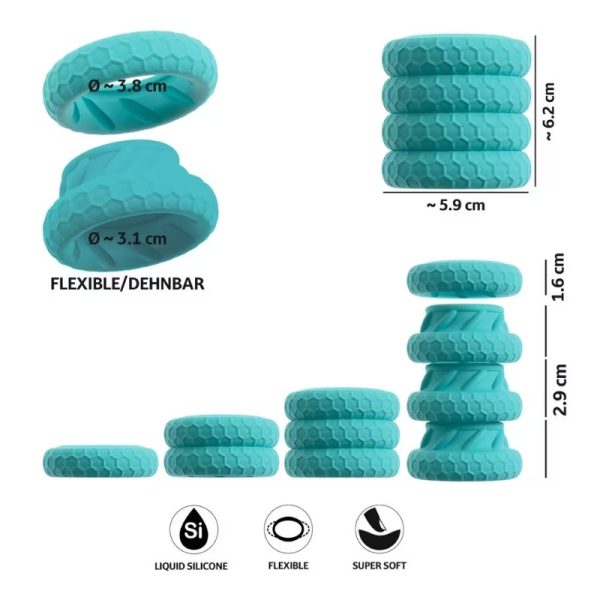 You2Toys 3-in-1 Cock & Ball Ring Set