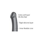 Strap-On-Me Dual Density Dildo Paars S - 17 cm